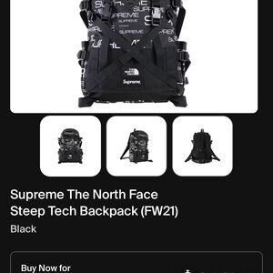 The North Face x Supreme Black Logo Backpack